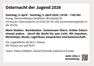 Osternacht für Jugendliche